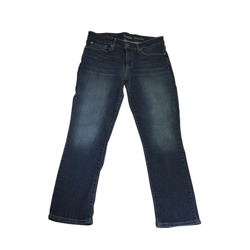 Signature by Levi Strauss & Co Modern Slim Dark Wash Jeans Womens 10S W30 L26